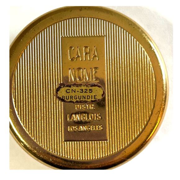 Cara Nome Antique 1930's-40's Art Deco Rouge Compact Mirror, Rouge, Applicator - Picture 2 of 9